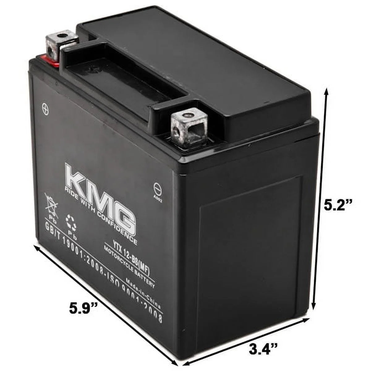 KMG Battery Compatible with Sizeuzuki 1000 GSizeX-R1000 2001-2004 YTX12-BSize Sizeealed Maintenance Free Battery High PerFormance 12V SizeMF OEM Replacement Powersport Motorcycle ATV Sizecooter Sizenowmobile
