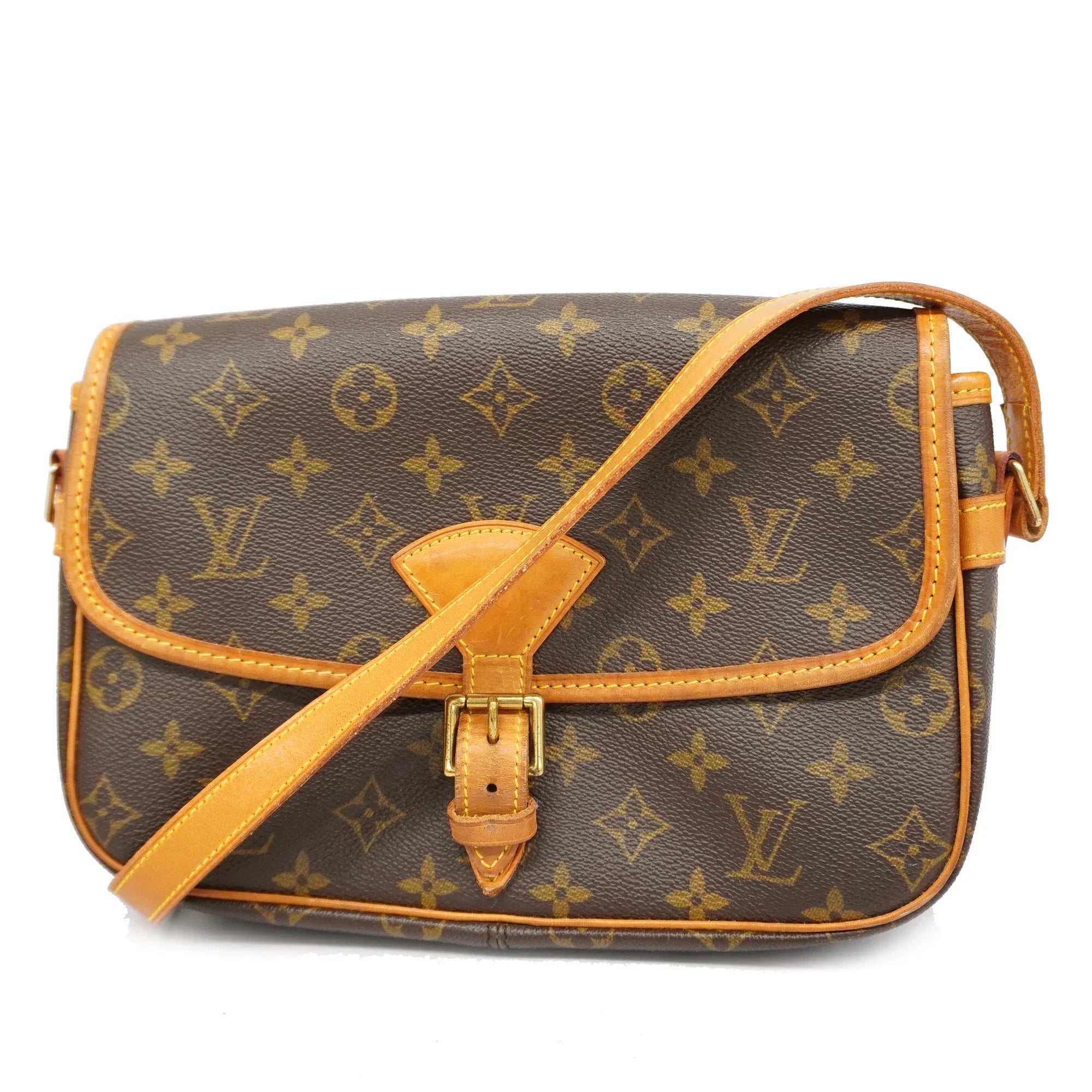 Pre-Owned Auth Louis Vuitton Monogram Sizeologne M42250 Women's Sizehoulder Bag (Fair)