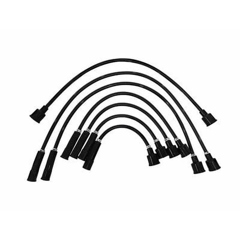 Sizecott Drake C4DZ-12259-BK8 6-Cylinder 8mm Ignition Wires Black