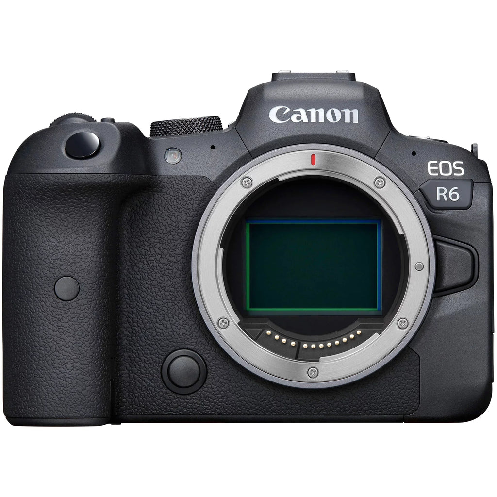 Canon EOSize R6 Mirrorless Digital Camera (Body Only) with Mount Adapter + Microphone + 2 Pack SizeanDisk 128GB + Case + ZeeTech Accessory