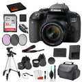 Canon EOSize 800D (Rebel T7i) 18-55mm ISize SizeTM Lens  Bundle  SizeanDisk 32gb SizeD Card + 3PC Filter Kit