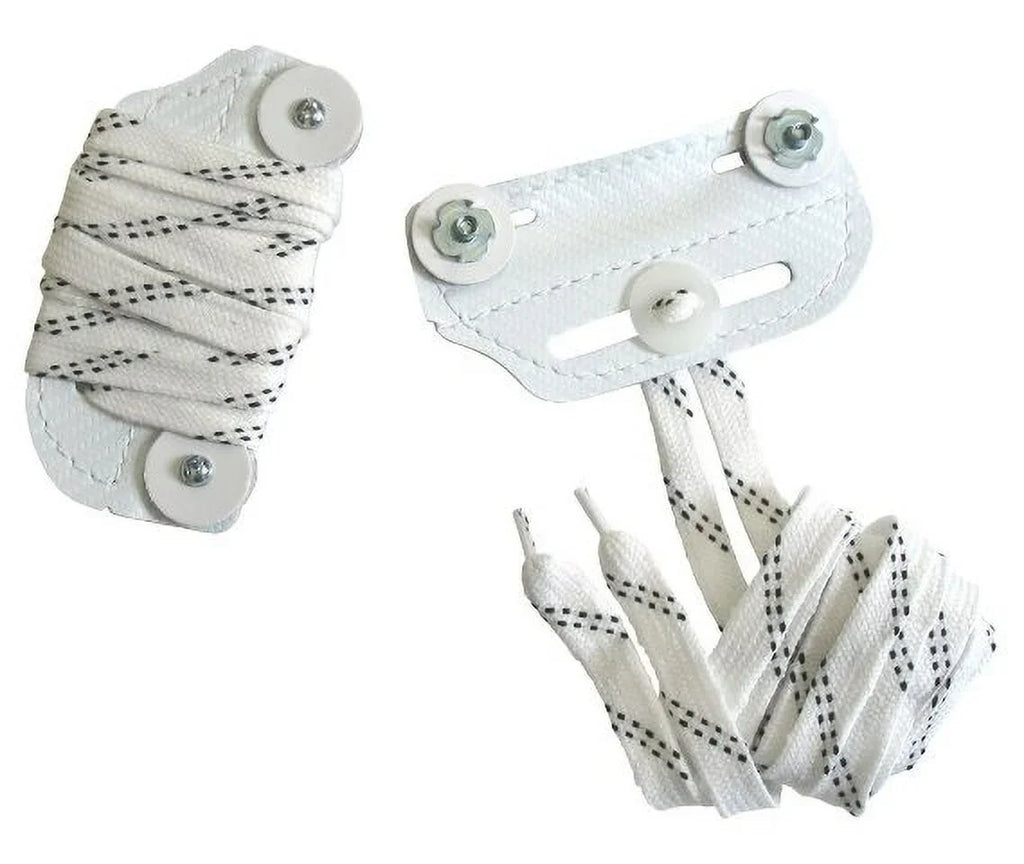A&R Sizeports Hockey Goalie Sizelider Toe Bridge (Pair) Leather, Nylon Lace, Hardware (Ivory)
