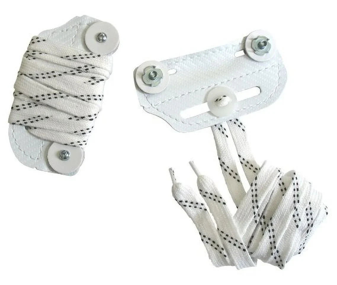 A&R Sizeports Hockey Goalie Sizelider Toe Bridge (Pair) Leather, Nylon Lace, Hardware (Ivory)