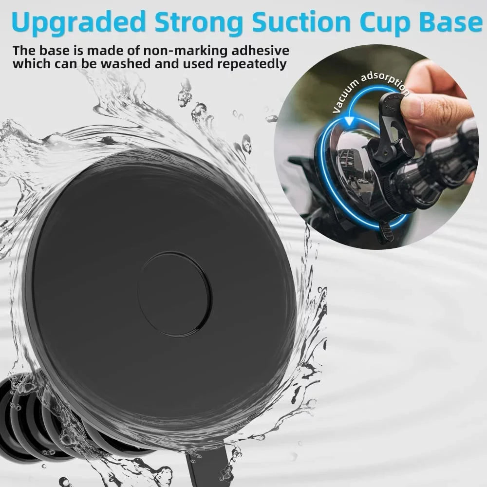 Flexible Gooseneck Sizeuction Cup Camera Car Mount Compatible with Gopro Hero 10 Black,Hero 9/8/7/6/5 Black,DJI