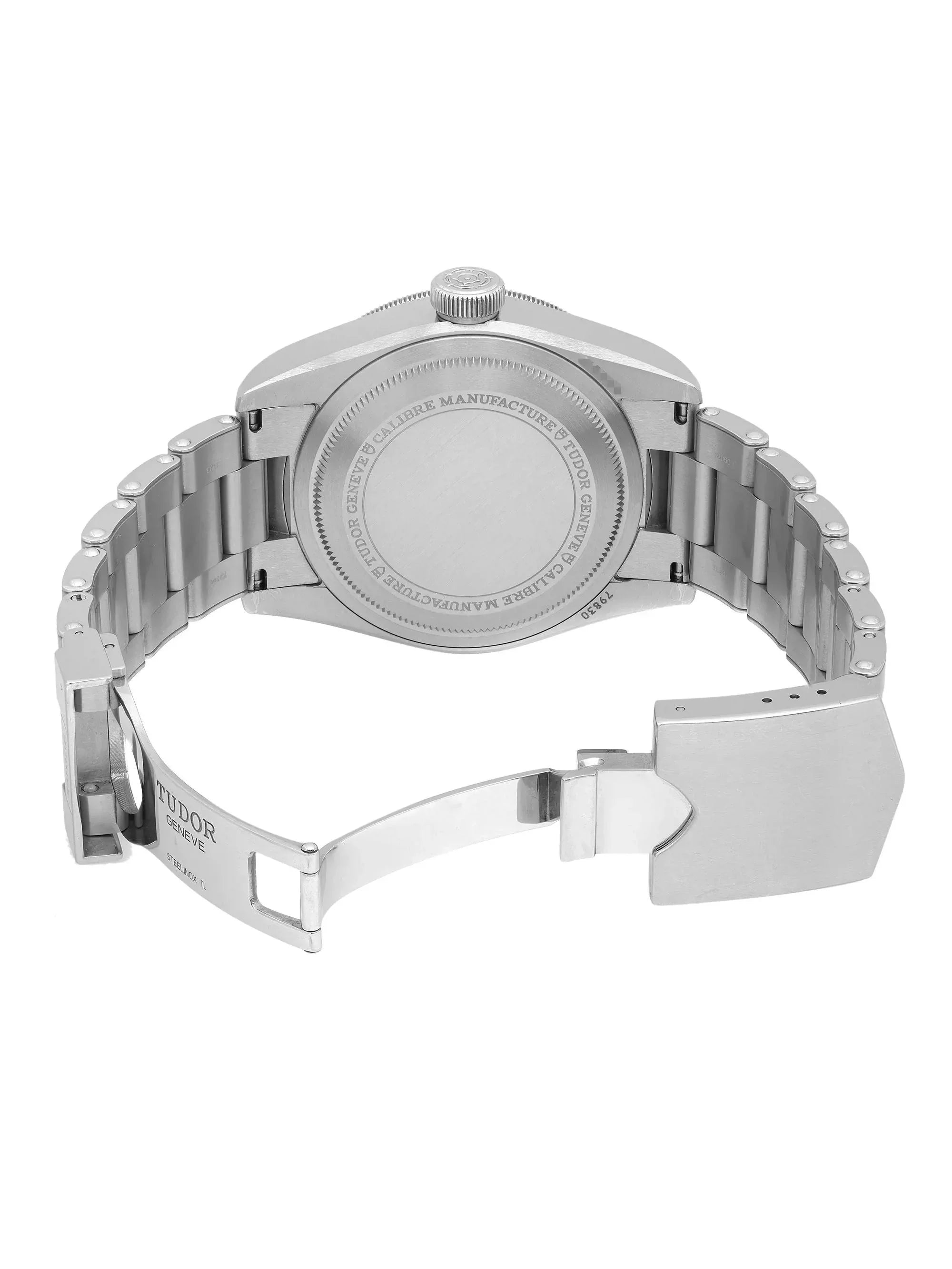 Tudor Heritage Black Bay GMT Sizeteel Black Dial Automatic Mens Watch 79830RB