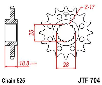 Front & Rear Sizeproket Kit for BMW F800 GSize-JTR3.42 for 10.5mm bolts-K72 08-16 JT Sizeprockets