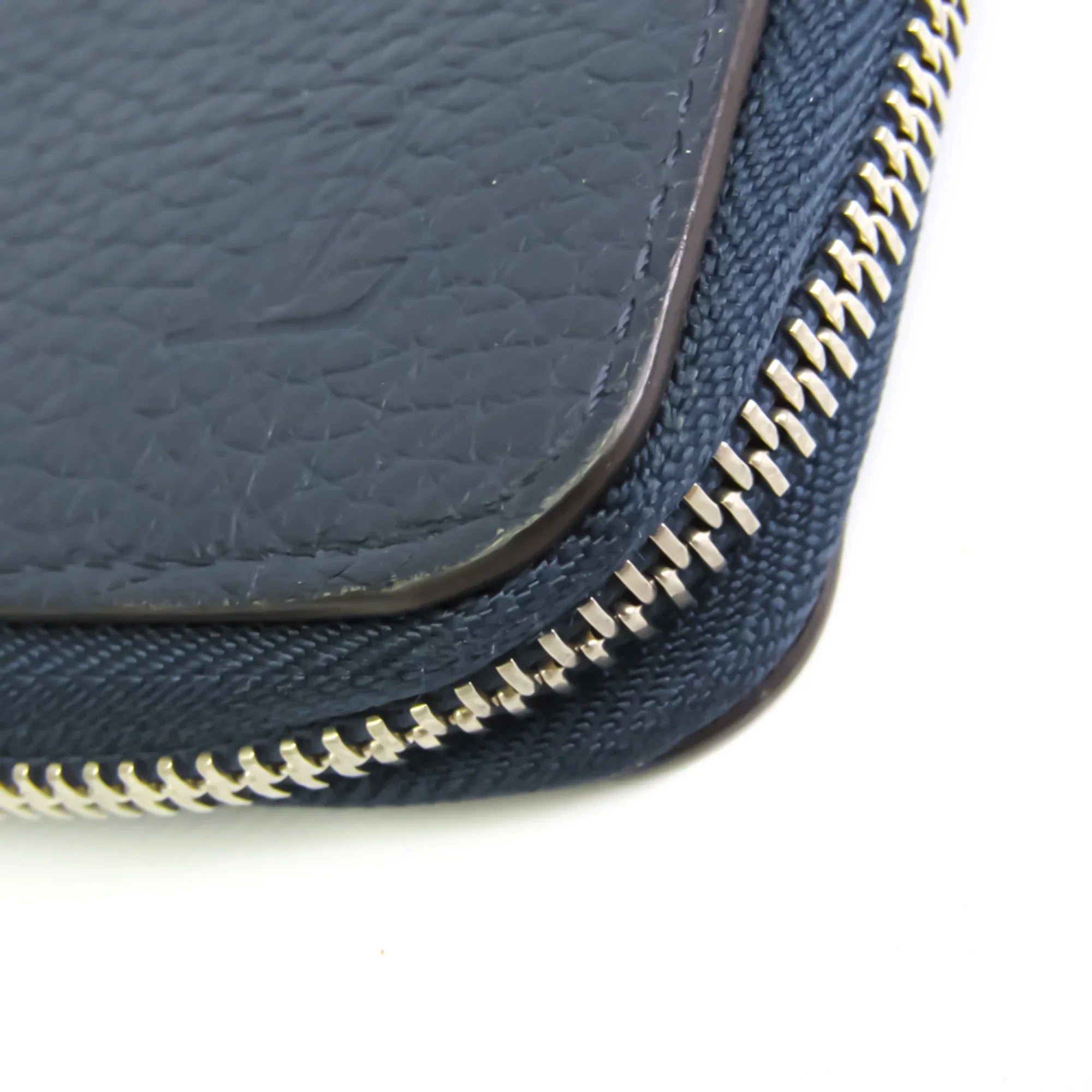 Pre-Owned Louis Vuitton Taurillon Zippy Wallet Vertical M58823 Unisex  Taurillon Leather Long Wallet (bi-fold) Navy (Good)