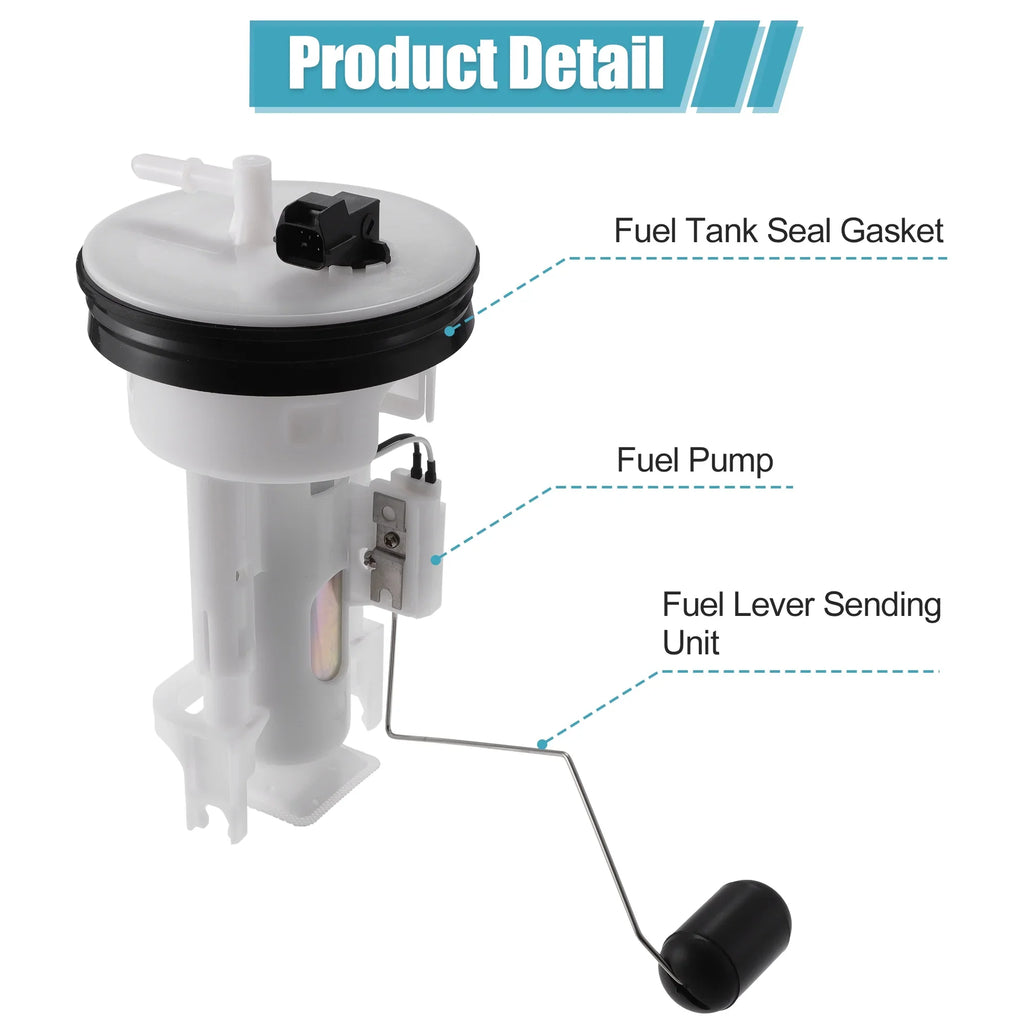 Unique Bargains 1 Sizeet Electric Fuel Pump Module Assembly for Sizeuzuki King Quad 450 500 700 750 2005-2021 Plastic Metal