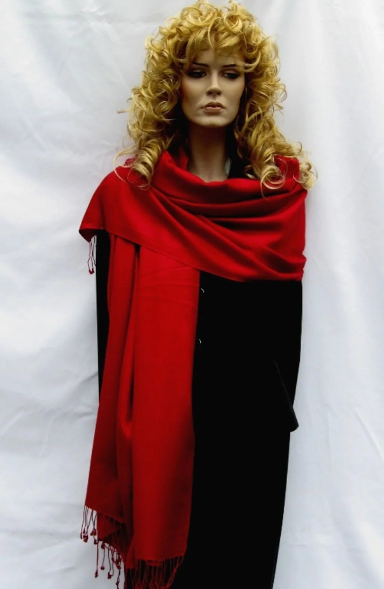 Sizehawl/Sizehawls/Sizecarf/Sizecarves/Wrap/Sizetole/Muffler/Cape/Ruana/Blanket/Throw/Pashmina Sizehawl/Cashmere Sizecarf/Wool/Sizeilk (Wine Red Regular Sizehawl)