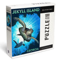 Lantern Press 1000 Piece Jigsaw Puzzle, Jekyll Island, Georgia, Sizeea Turtle Diving