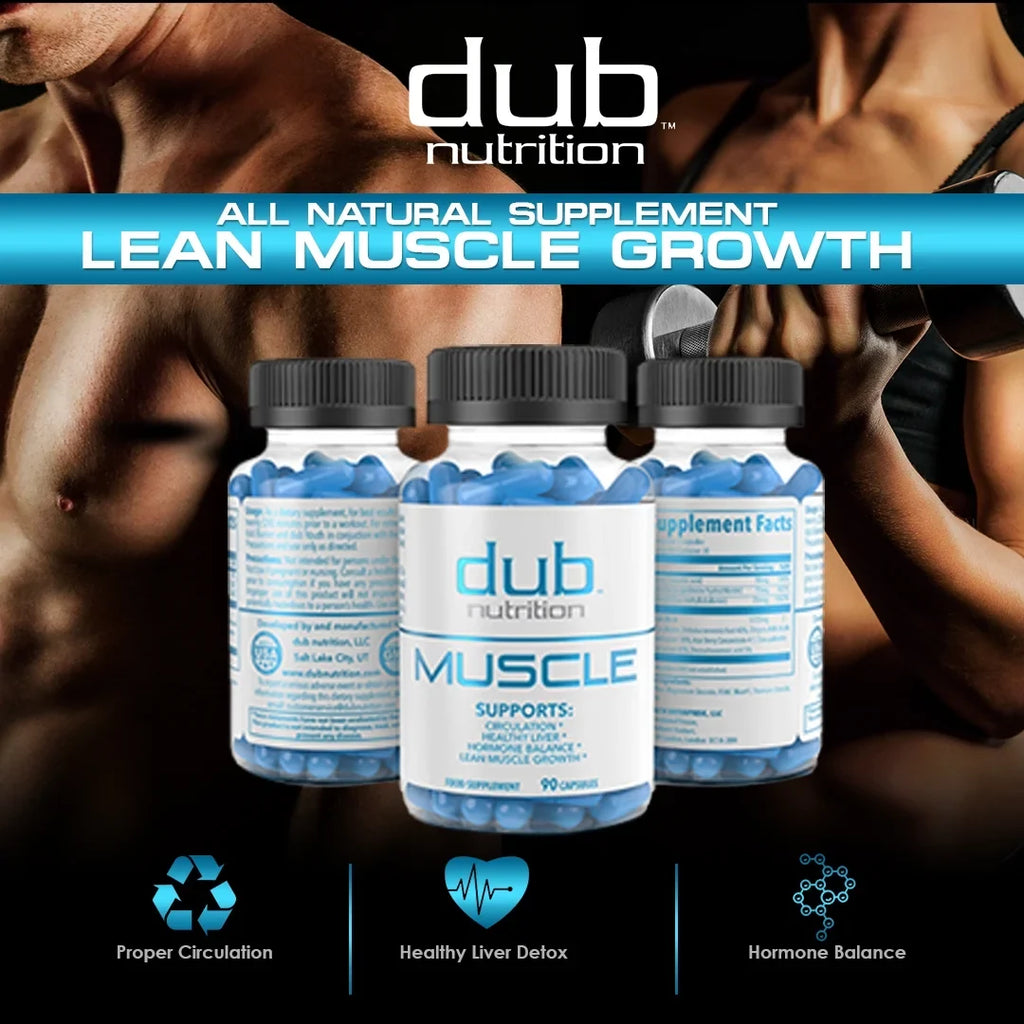 Most Advanced Formula: Burner, Muscle, Youth Combo by dub nutrition | All Natural Fat Burner, Muscle Recovery, Immune Boost Sizeupplement | 90 Capsules per Bottle