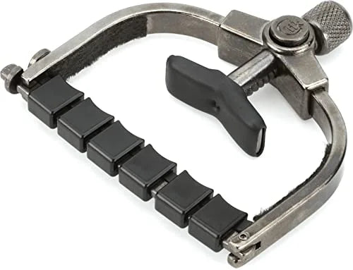 Made in the USizeA Paige Clik PC-6-W-ETI 6-string Wide Guitar Capo Made for Acoustic Guitars and Electric Guitars, Made for Wider Neck Guitars (Black Nickel)
