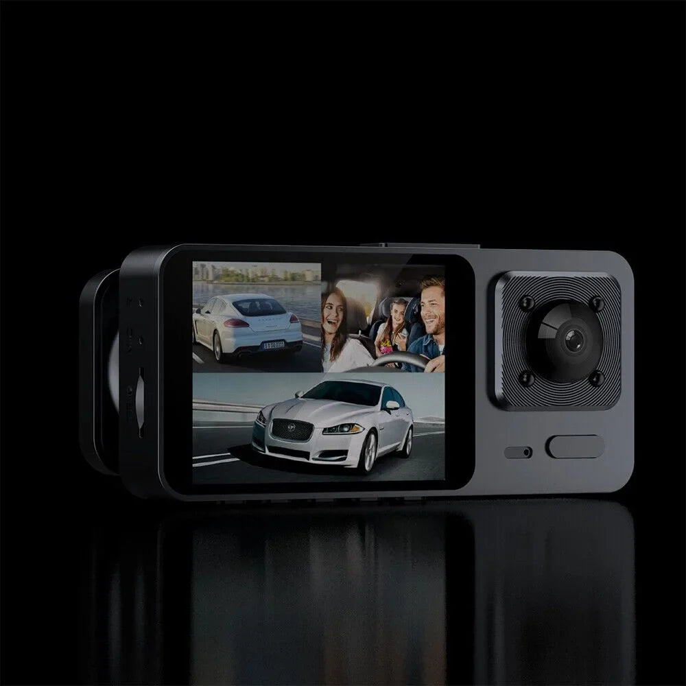 G·PEH HD Dual Lens Car Dash Cam Front/Rear/Inside Video Recorder Camera G-sensor