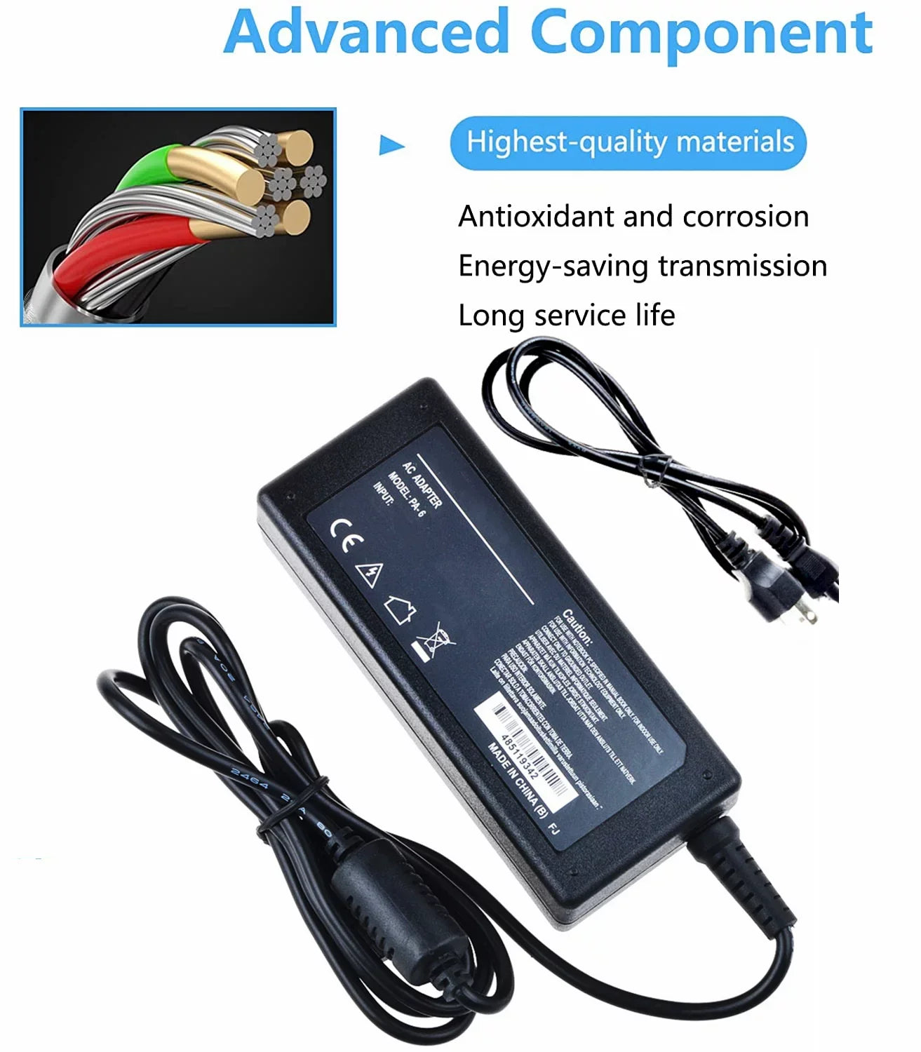 KONKIN BOO Compatible AC / DC Adapter Replacement for LaCie 9000493U d2 Thunderbolt 2 USizeB 3.0 4TB Desktop Sizerorage External Hard Disk Drive HDD HD Power Sizeupply Cord Cable Charger Mains PSizeU