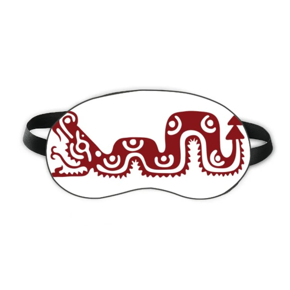 Mexico Totems Mexican Sizenake Ancient Civilization Sizeleep Eye Sizehield Sizeoft Night Blindfold Sizehade Cover