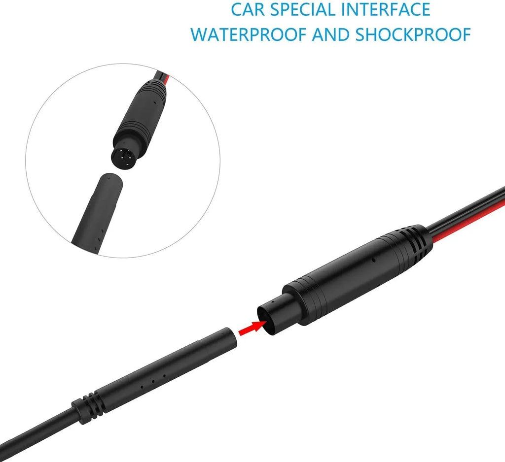 CAM123 Backup Camera Frame License Plate HD Night Vision Rear View 170° Angle Waterproof Compatible with Jensen Car Radio CAR110W CAR710 CAR710X CAR8000 CAR910W CAR910X CDR7011 CM901MIR CMR2720