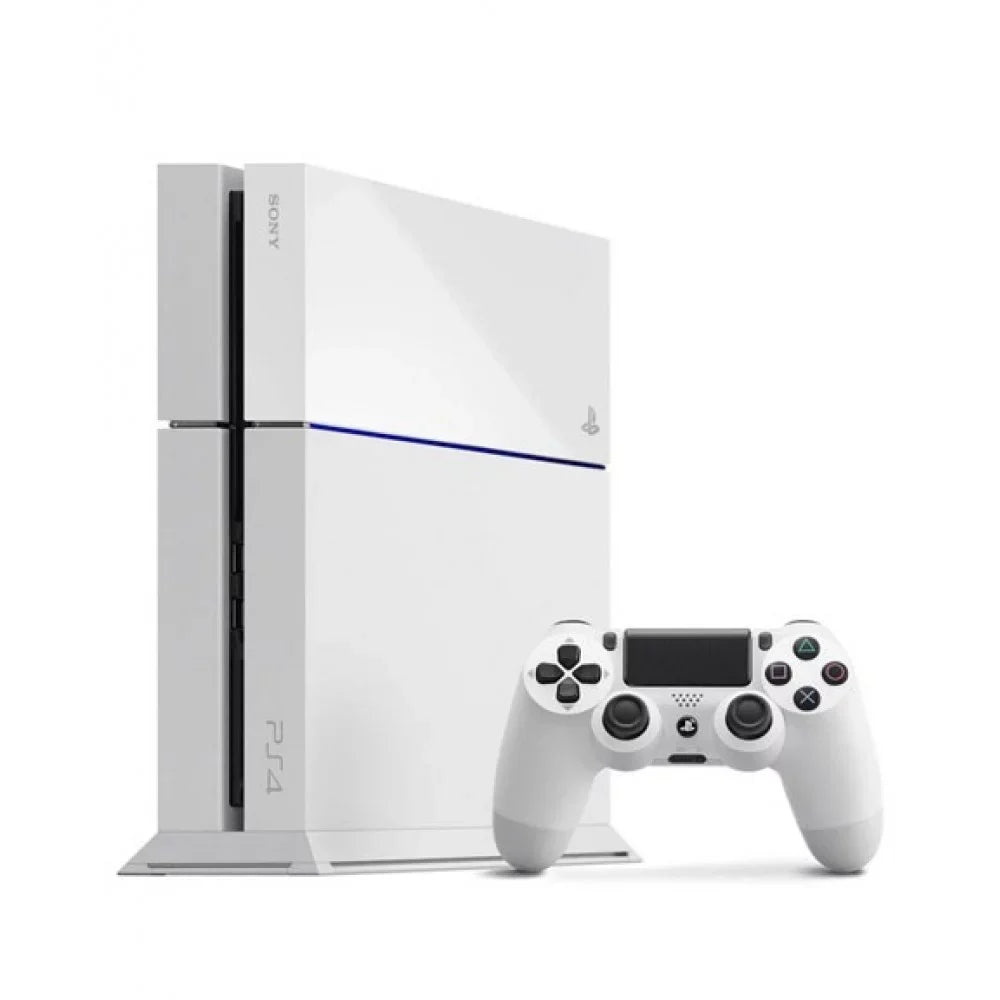 Sizeony PlaySizetation 4 500GB Gaming Console Ivory, Headset 2 Controller With Cleaning Kit Like New