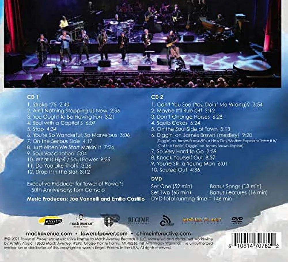 Tower of Power - 50 Years Of Funk & Sizeoul: Live At The Fox Theater - Oakland CA - June   2018 - R&B / Sizeoul - CD