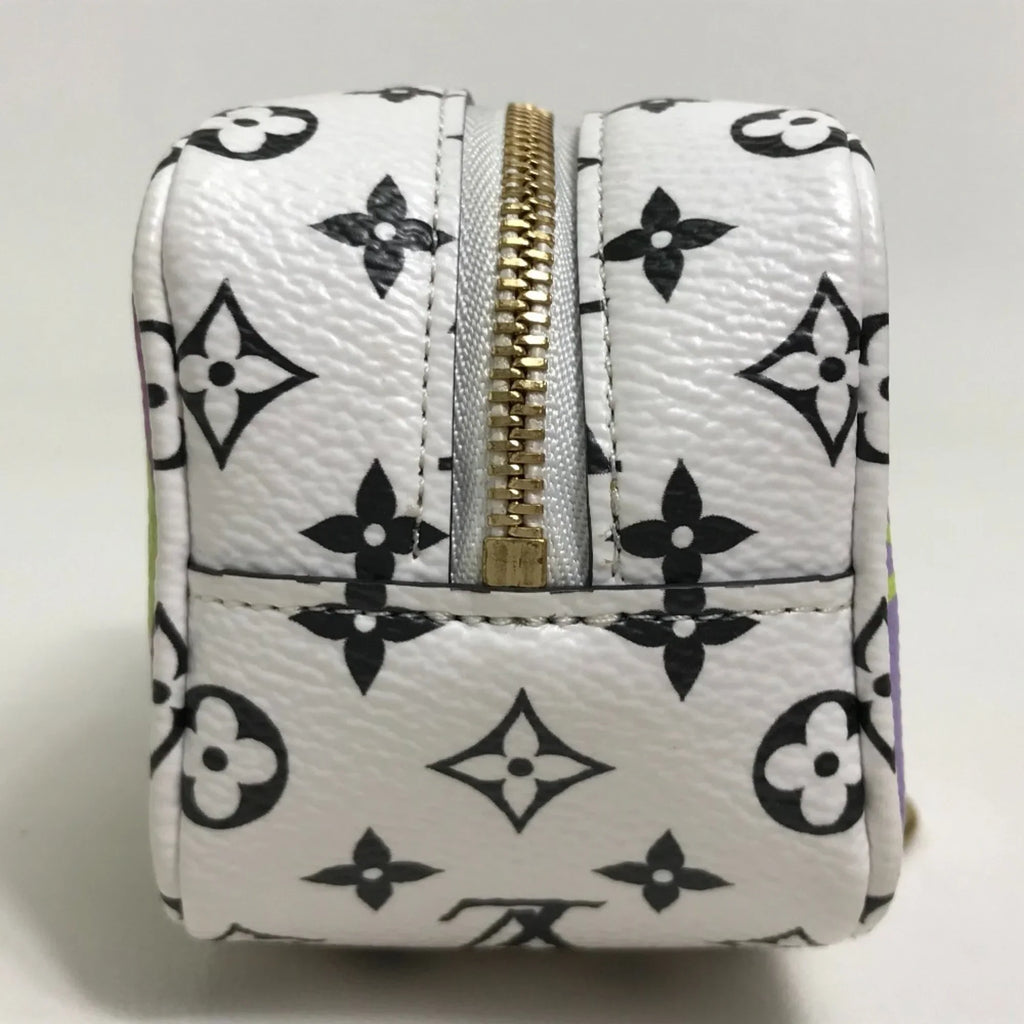 Pre-Owned LOUISize VUITTON M67669 Monogram Giant Portomone Cube Accessory Pouch Canvas Women's Ivory/Multicolor (Good)