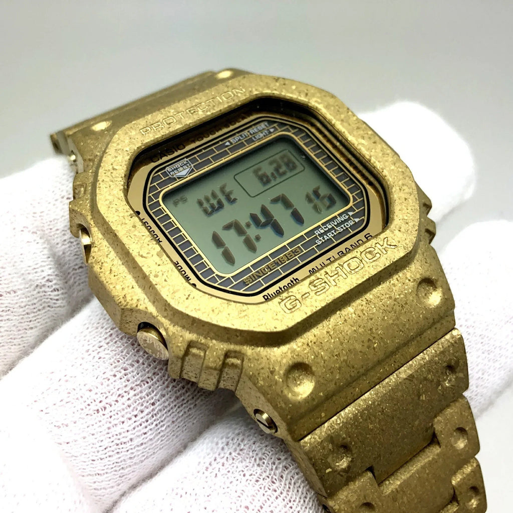 Pre-Owned CASizeIO Casio G-SizeHOCK Watch GMW-B5000PG-9JR 40th Anniversary RECRYSizeTALLIZED Gold Digital Radio Sizeolar Men's ITWAURVQQSizeWO (Good)