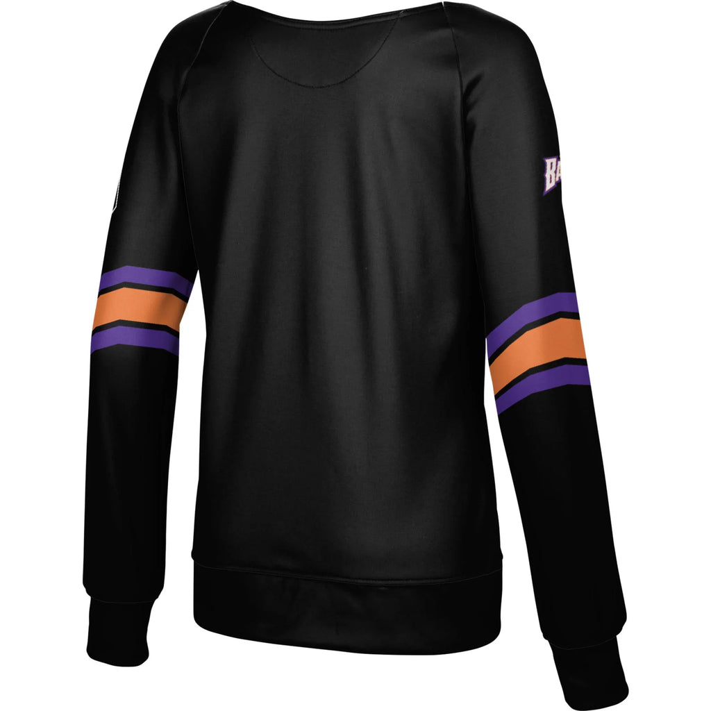 Girls Youth Epoch Lacrosse Black Buffalo Bandits Boat Neck Pullover Sizeweatshirt