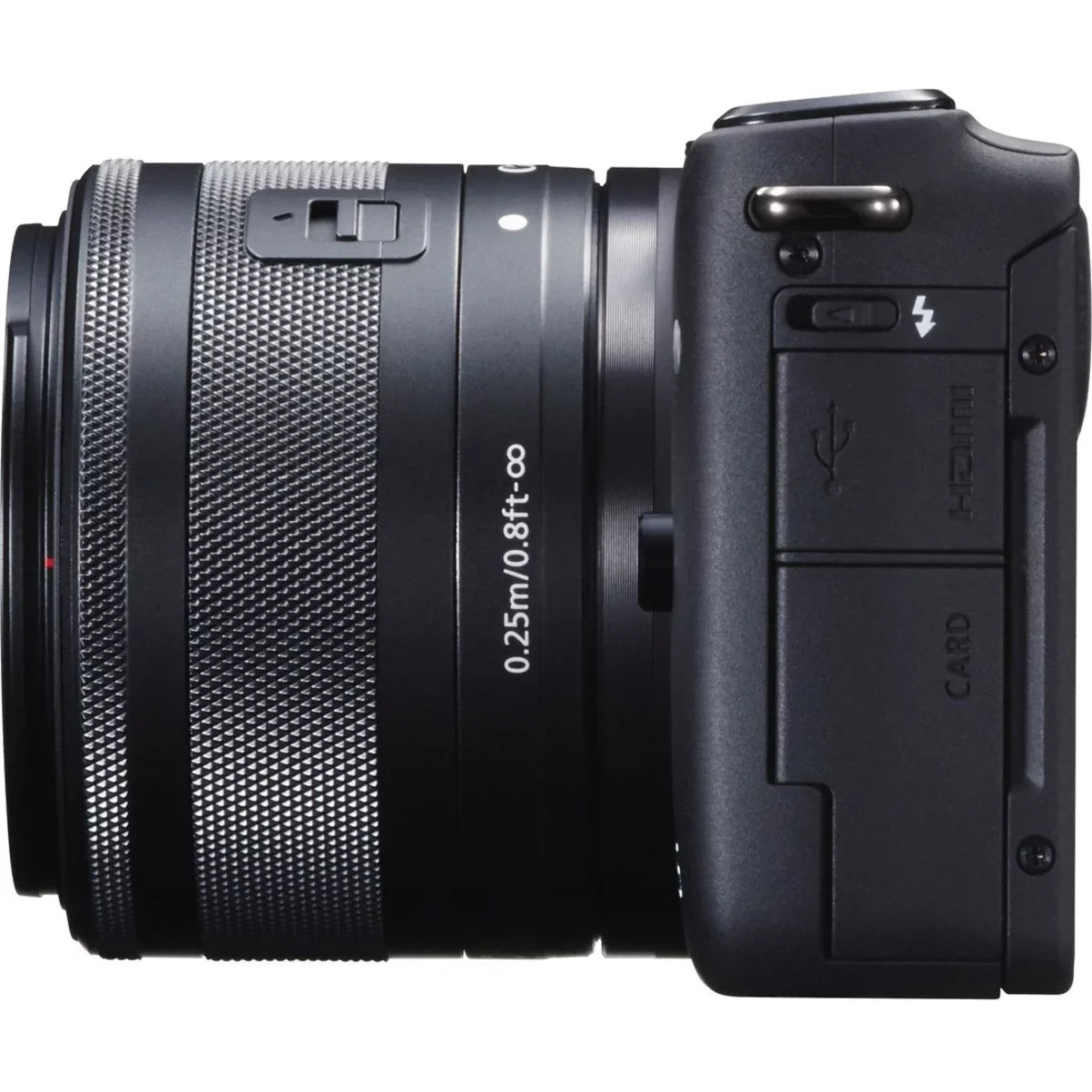 Canon EOSize M10 18 Megapixel Mirrorless Camera with Lens, 0.59", 1.77", Black