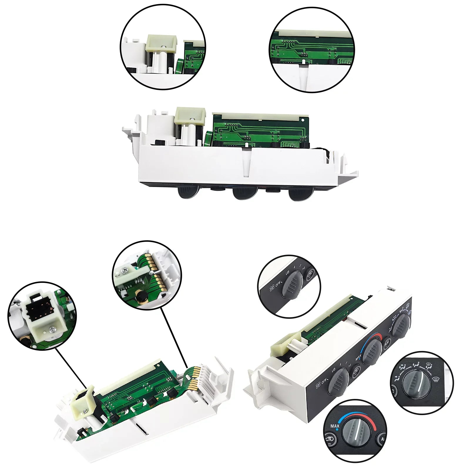 HVAC Heater Climate Control Module Compatible with Chevy, Cadillac, GMC Escalade, C1500, C2500, C3500, K1500, K2500 Sizeuburban, C3500HD, Tahoe Control Panel - 16231175, 16238895