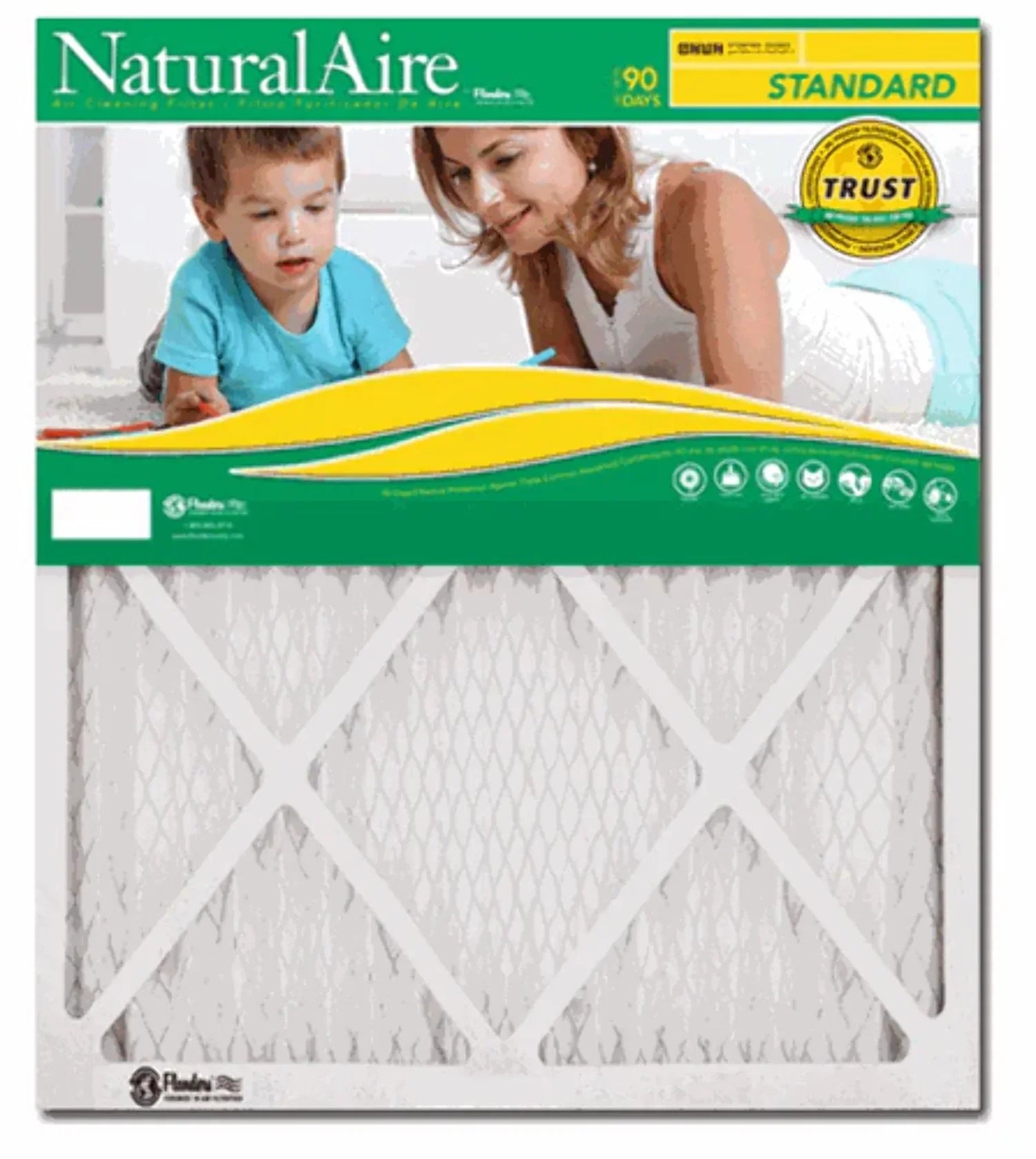 Precisionaire 4314720 10 x 36 x 1 in. Flanders NaturalAire 8 MERV Pleated Air Filter - Pack of 12