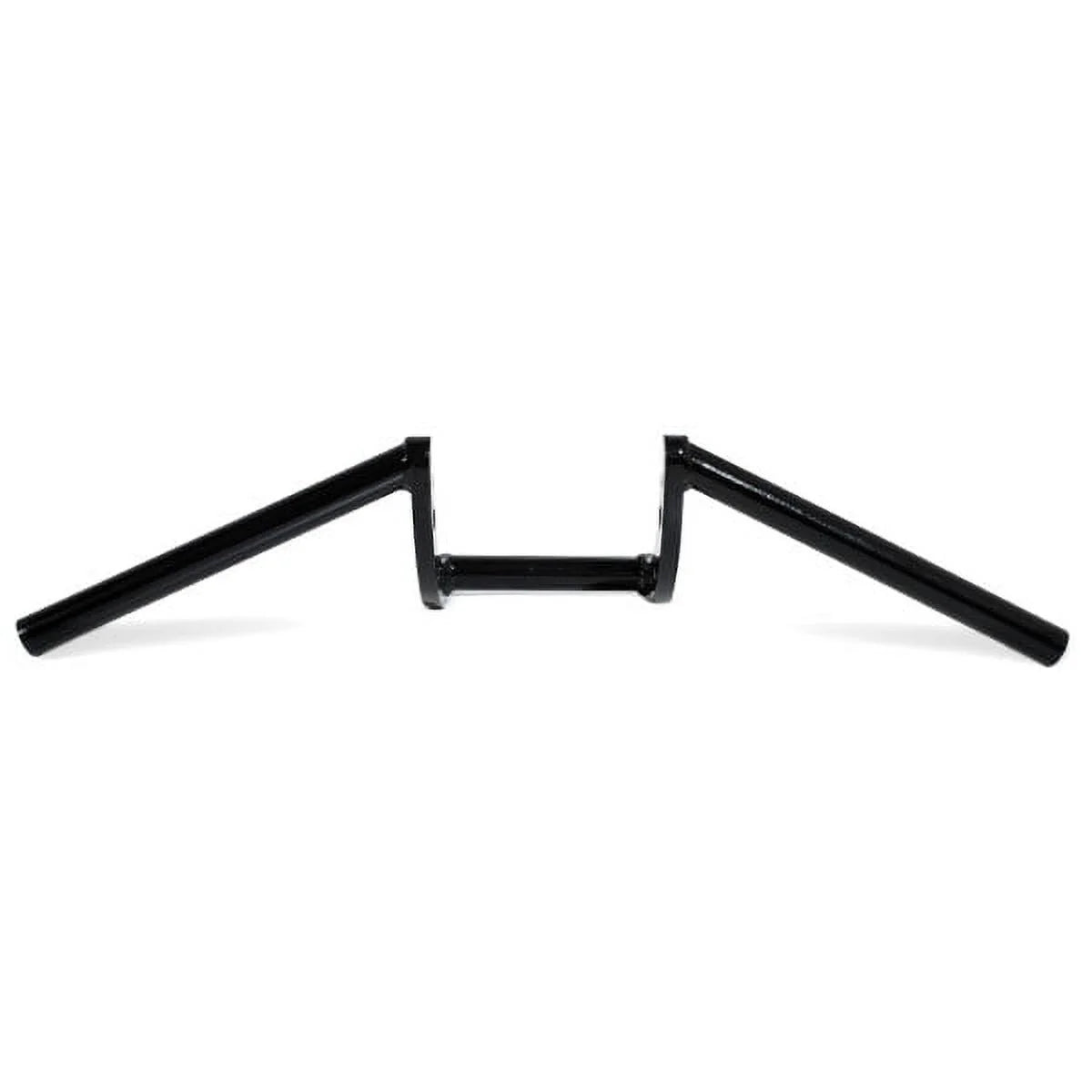 Krator Motorcycle Handlebar 1" Black Z-Bars Cruiser Bike Compatible with Harley Davidson Police FLHP