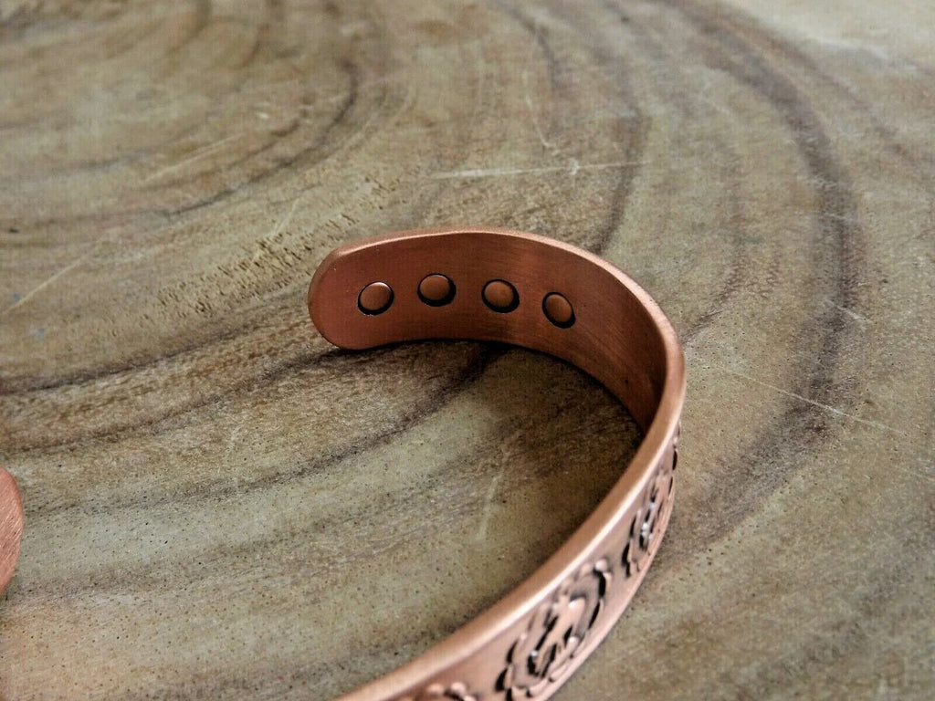 Copper Magnetic Bracelet Pure Copper Arthritis Pain Therapy Cuff   End of Trail