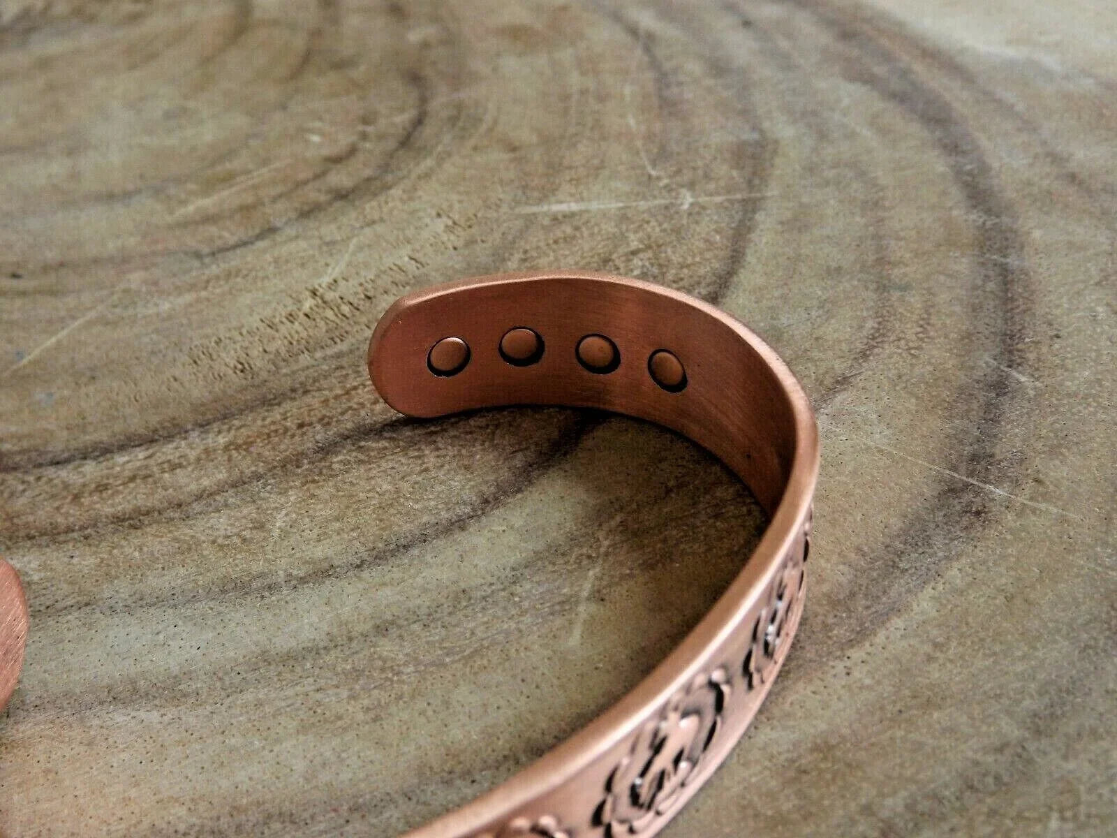 Copper Magnetic Bracelet Pure Copper Arthritis Pain Therapy Cuff   End of Trail