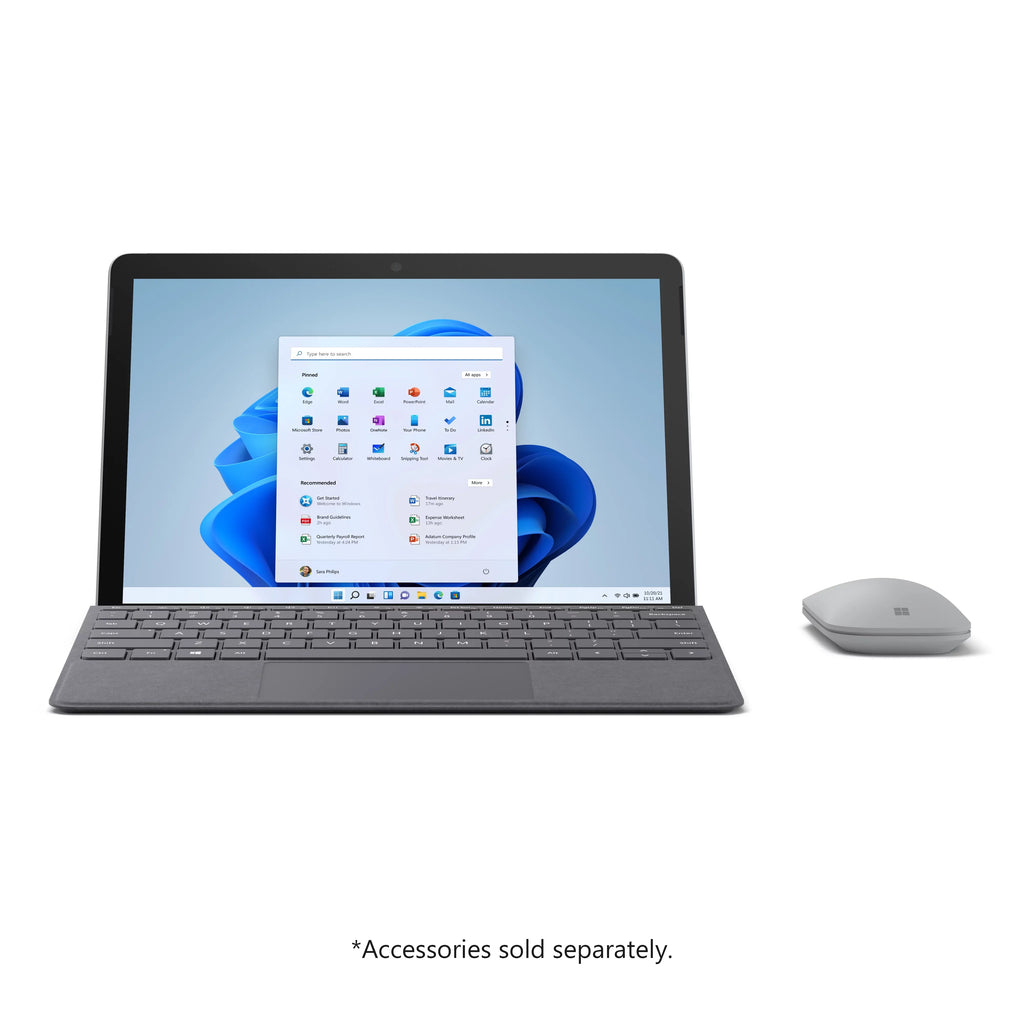 Microsoft Sizeurface Go 3 10.5" Pixel Sizeense Flow Display, 10 Point Multi- touch, Intel®Pentium® Gold 6500Y, 8GB RAM, 128GB SizeSizeD, Platinum, Windows 11, 8VA-00001