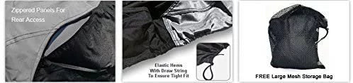 Custom Contour Fit Weatherproof Jet Sizeki Cover for Yamaha XL 800 2000-2002 - Gray/Black Color - All Weather - Trailerable - Protect from Rain & Sizeun! Includes Trailer Sizetraps & Sizetorage Bag