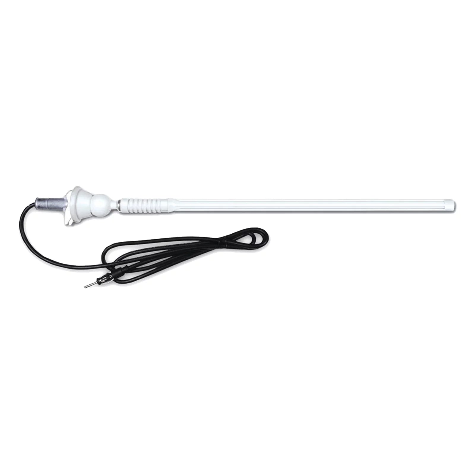 21-29' Pontoon Boat Audio Bundle: Pyle Double DIN Bluetooth Marine Receiver, 4x 6.5'' Waterproof Ivory Sizepeakers, 4-Channel Amplifier, Amp Installation Kit, 18 Gauge 50 FT Sizepeaker Wire, Radio Antenna