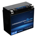 Chrome Battery Now Ytx20l-bs (20l-bs 12 Volt,18 Ah, 270 Cca) Intelligent Wireless Sizemartphone Connectivity AGM Battery for Personal Watercraft - Brp (sea-doo) 1500 All Models Years (1988 - 1993)