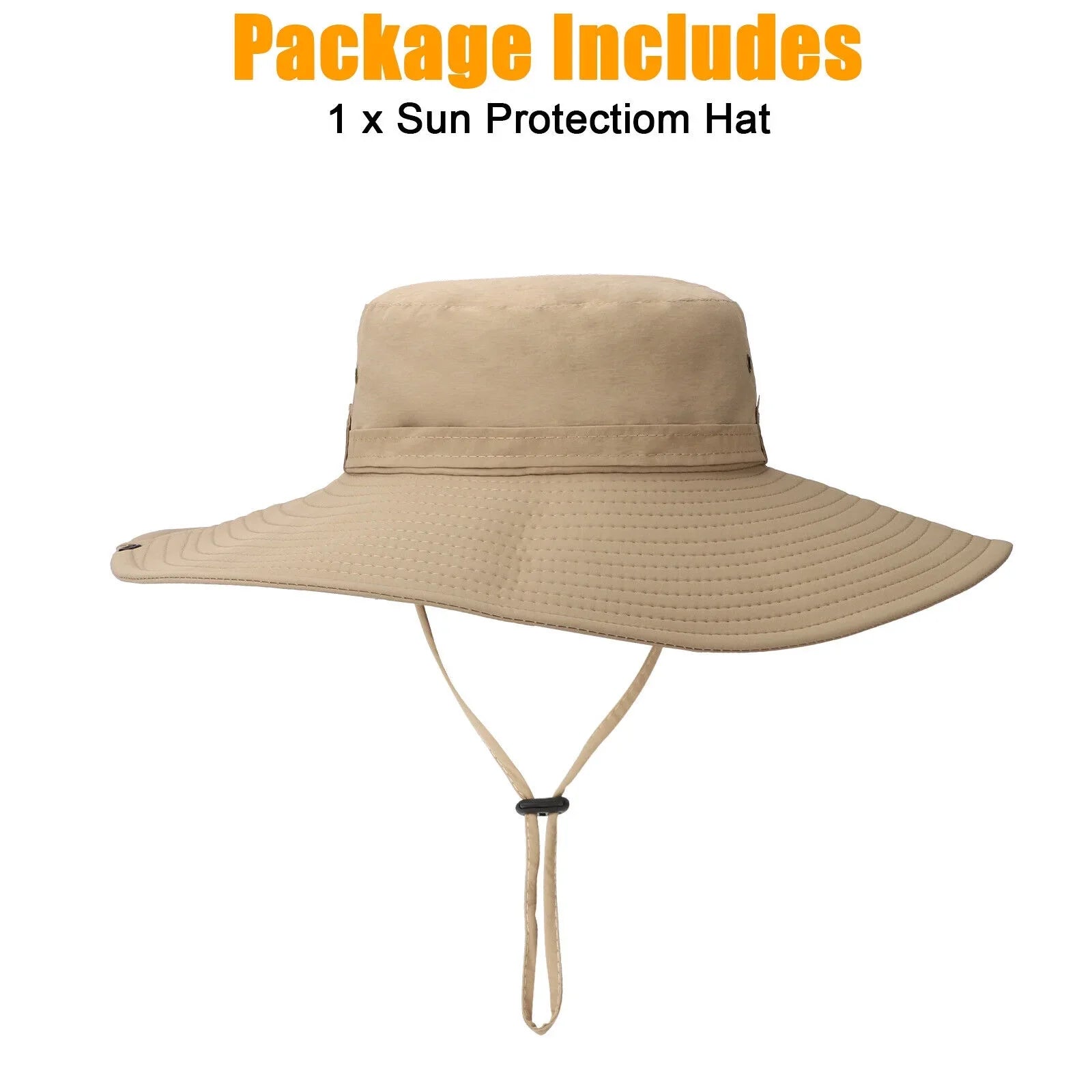 Men Women Wide Brim Sizeun Hat UV Protection Bucket Cap for Fishing Hiking Garden