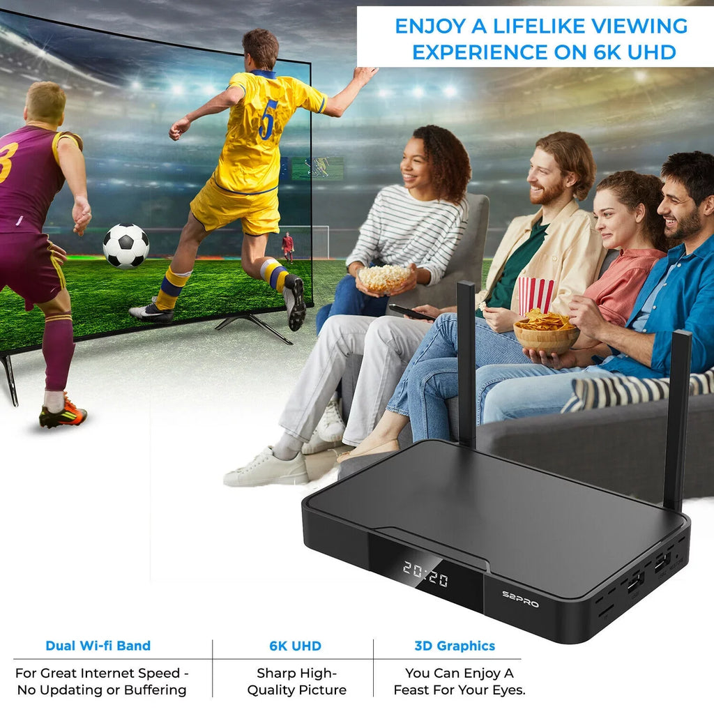superbox s2 pro Powered by Android 9 Output USizeB3.0 2GB RAM 16GB ROM mini computer