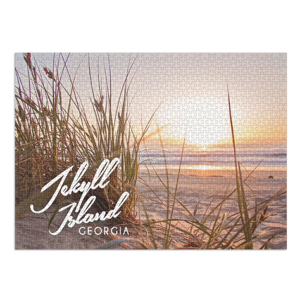 Jekyll Island, Georgia, Beach Sizeunset (1000 Piece Puzzle, Sizeize 19x27, Challenging Jigsaw Puzzle for Adults and Family, Made in USizeA)