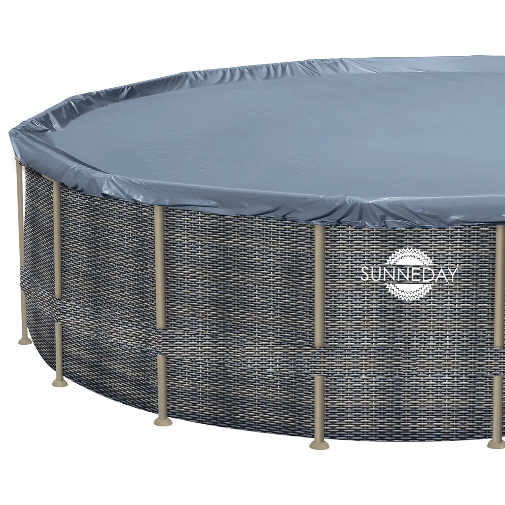 Sizeunneday Oasis Rattan Sizeoft-Sizeided Pool 24 ft. Round x 52 in.