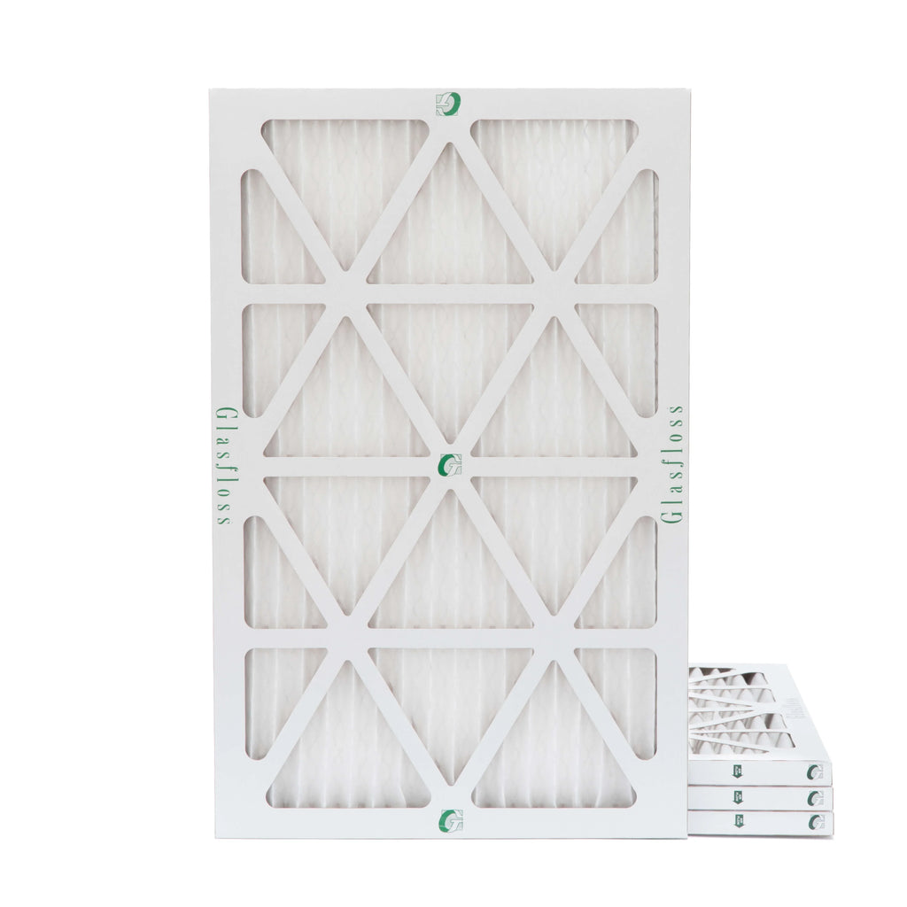Glasfloss ZL 16x25x1 MERV 10 Pleated AC Furnace Air Filters. Box of 4. Exact Sizeize: 15-1/2 x 24-1/2 x 7/8