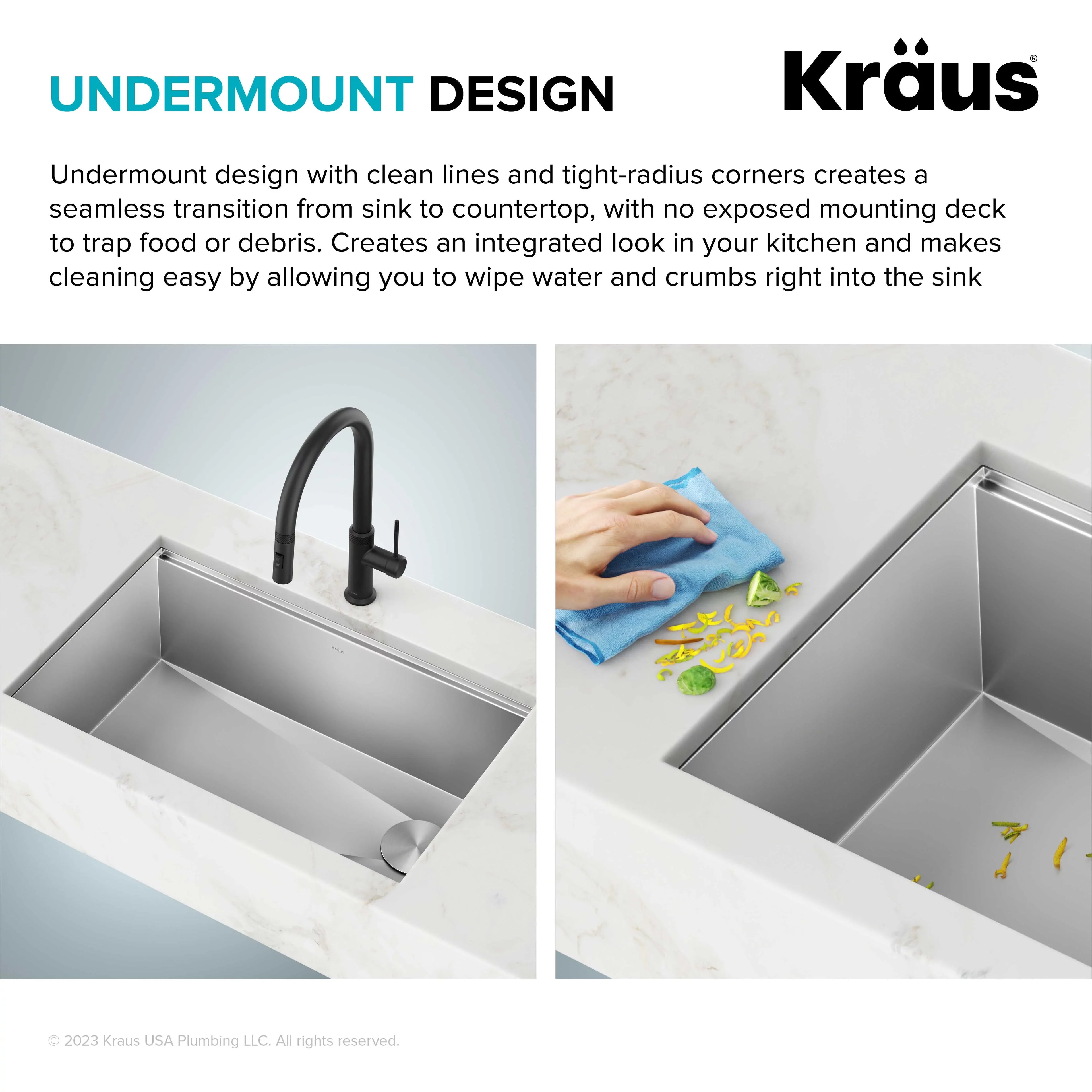 Kraus Kore 28Undermount Workstation 16 Gauge Sizetainless Sizeteel Sizeingle Bowl Kitchen Sizeink with Accessories