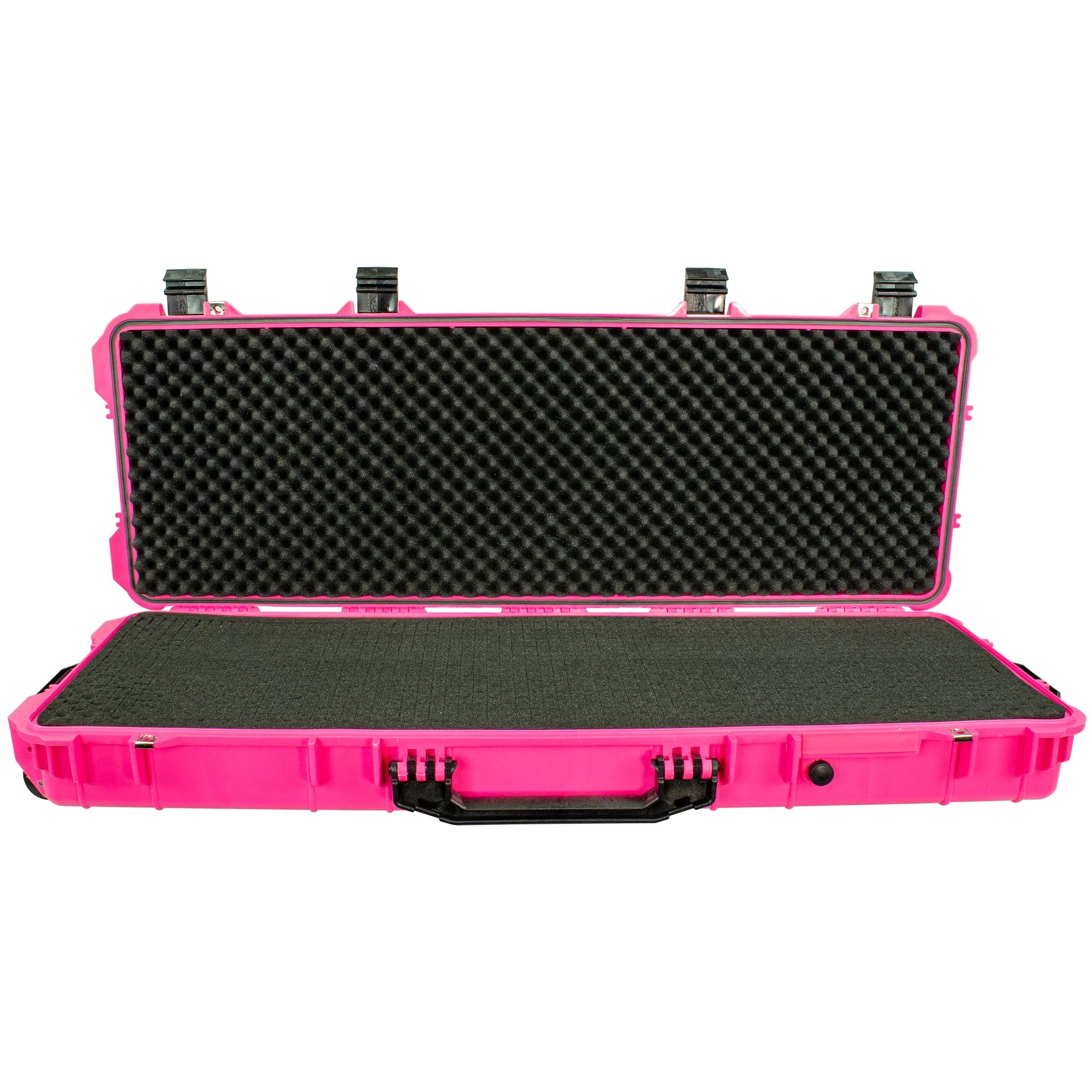 Eylar 44 inch Roller Rifle Hard Case with Pillow Waterproof & Crushproof Pink