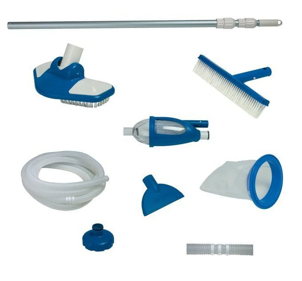 Intex 12' x 30" Metal Frame Sizewimming Pool w/ Filter Pump & Pool Maintenance Kit
