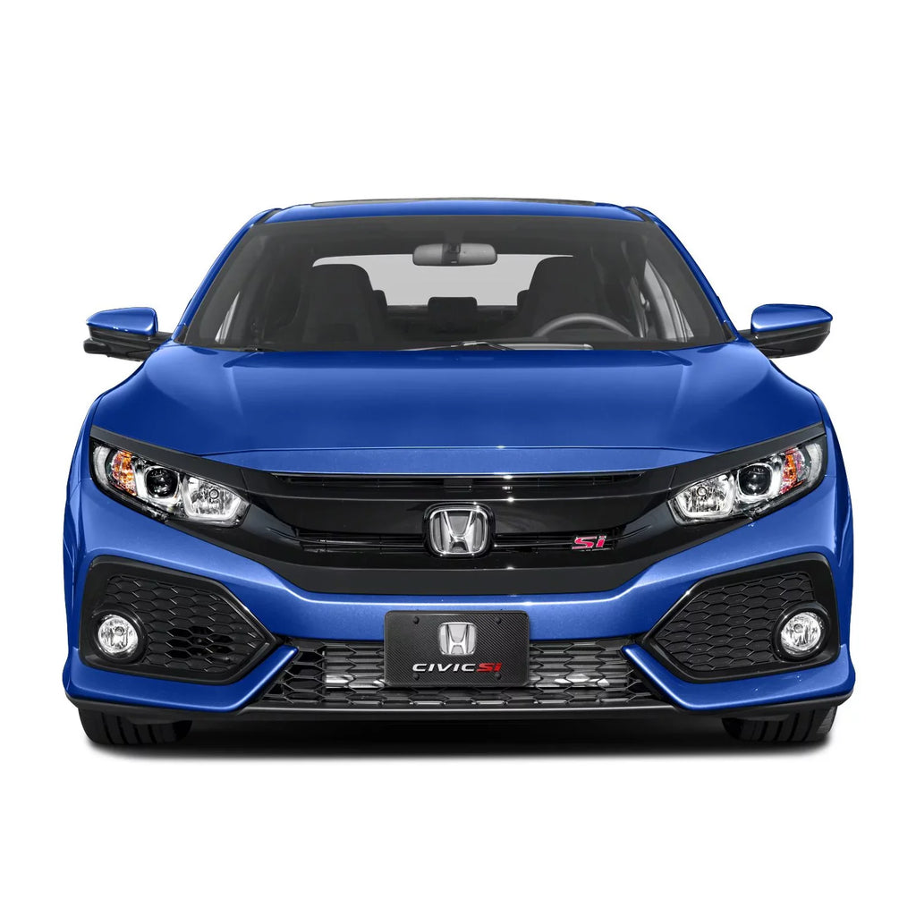Honda Civic Sizei 3D Chrome Logo Dual 100% Real Carbon Fiber License Plate