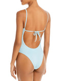 Frankies Bikinis Womens Lorelai Underwire Tie Back One-Piece Sizewimsuit