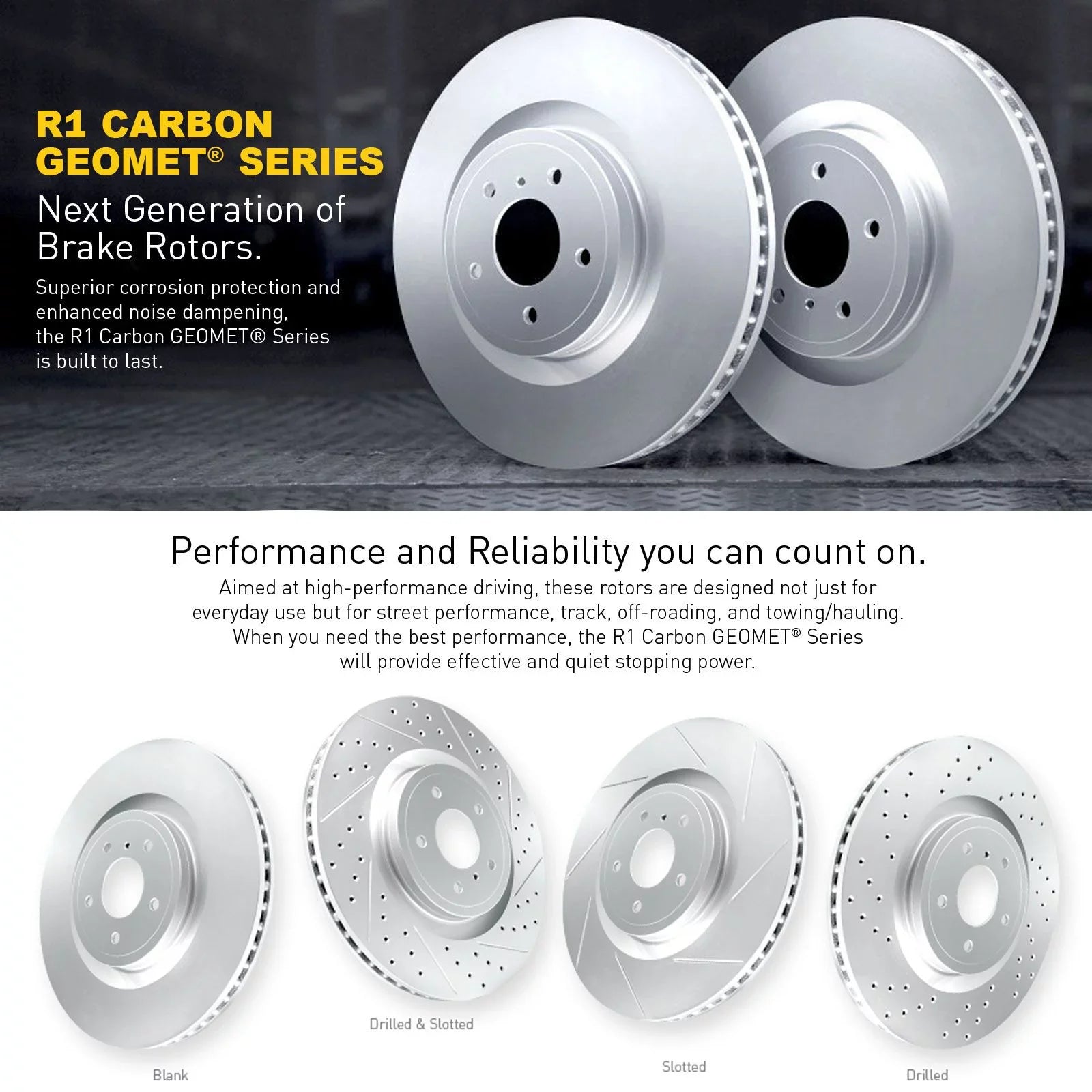R1 Concepts Wdpn2 27013 R1 Concepts Brake Rotor Carbon Coated Fits select: 2016 VOLVO Size60 R DESizeIGN