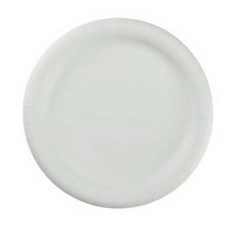 Dixie® (DBP09W) 8.5” Basic Basic Paper Dinnerware Plates by GP PRO (Georgia-Pacific), Ivory, 500 Count (125 Plates Per Pack, 4 Packs Per Case)