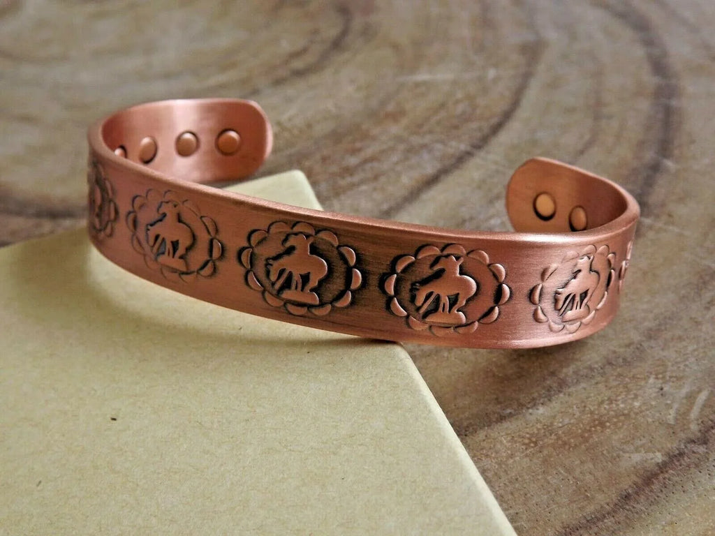Copper Magnetic Bracelet Pure Copper Arthritis Pain Therapy Cuff   End of Trail