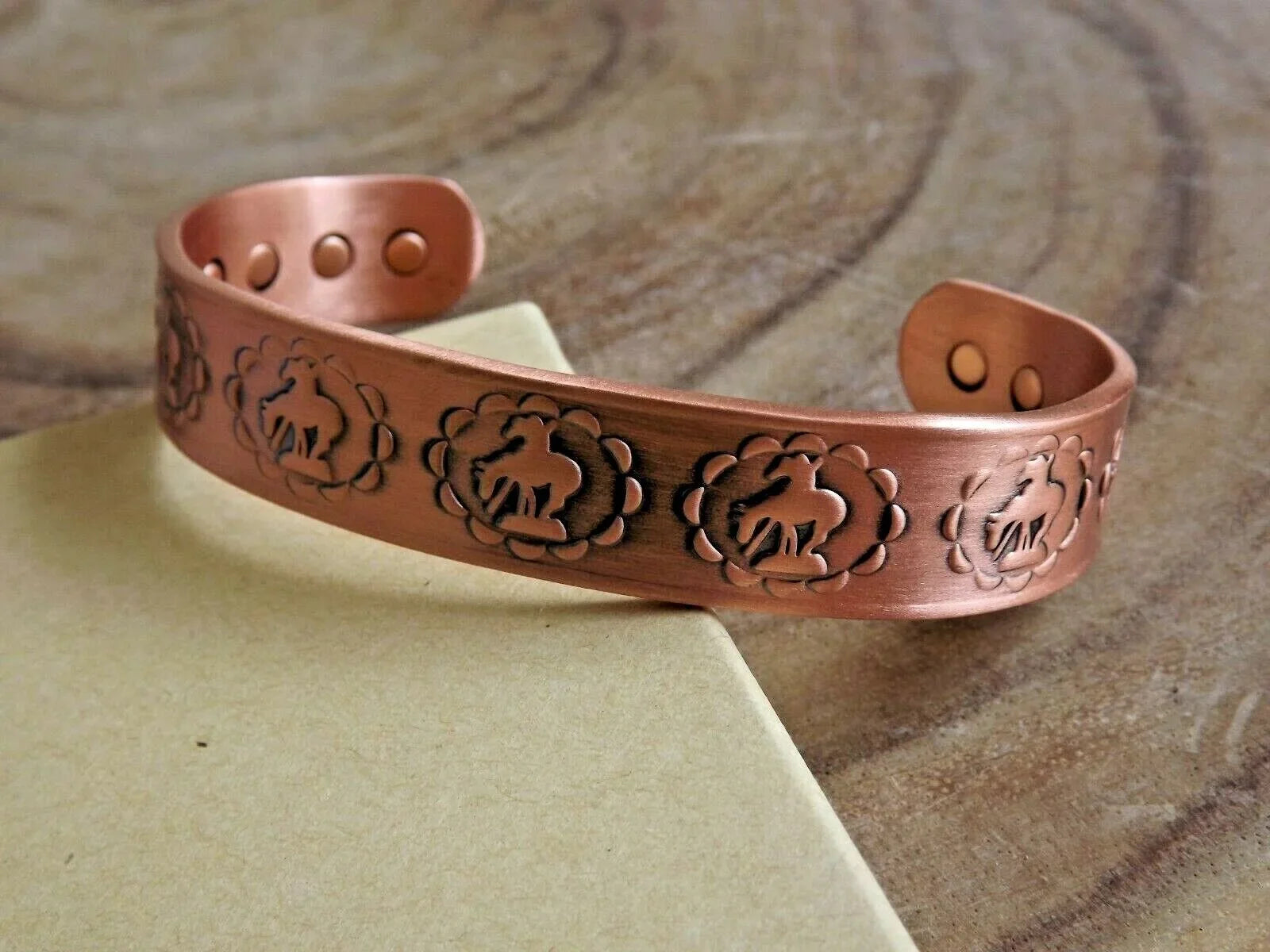 Copper Magnetic Bracelet Pure Copper Arthritis Pain Therapy Cuff   End of Trail