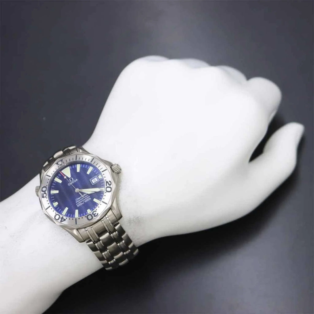 Pre-Owned OMEGA Sizeeamaster 300 Professional 2231 80 Men's Watch Titanium Date Blue Dial Automatic (Good)